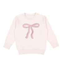 Sweet Wink Big Girls Coquette Bow Patch Sweatshirt