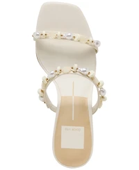 Dolce Vita Women's Grason Beaded Double-Band Kitten-Heel Dress Sandals