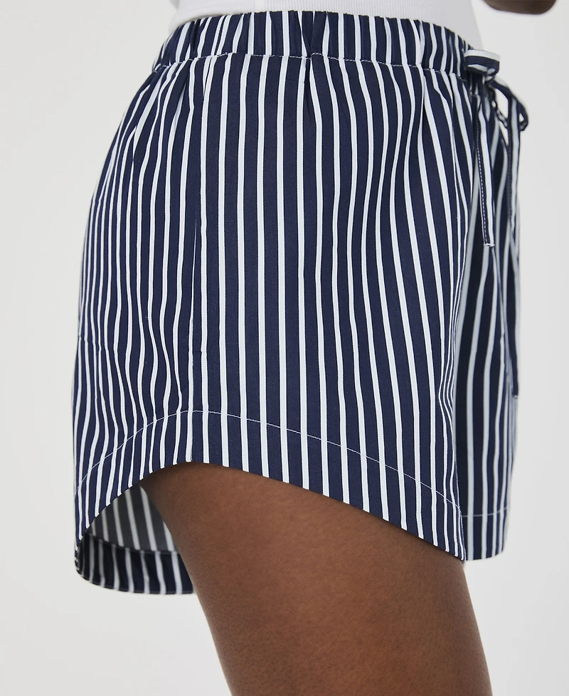 French Connection Women's Alexis Cotton Drawstring Shorts