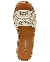 Steve Madden Women's Boardwalk Espadrille Slide Sandals
