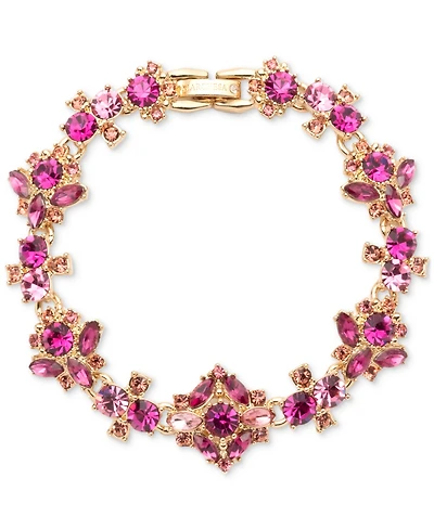 Marchesa Gold-Tone Crystal & Stone Flex Bracelet