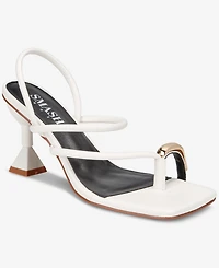 Smash Shoes Women's Whitney Gold Toe Strappy Dress Sandals - Extended Sizes Available