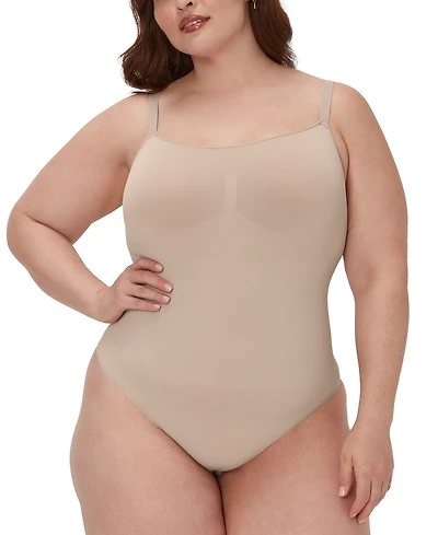 Maidenform Women's Everyday Seamless Shapewear Thong Bodysuit DMS830