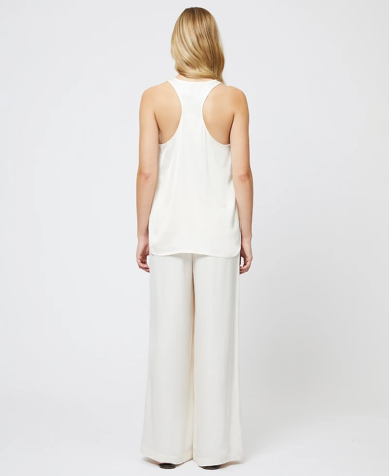 French Connection Women's Ennis Satin Tank Top