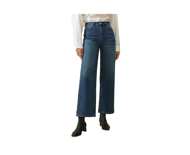 The Cityer Crop Wide Jeans
