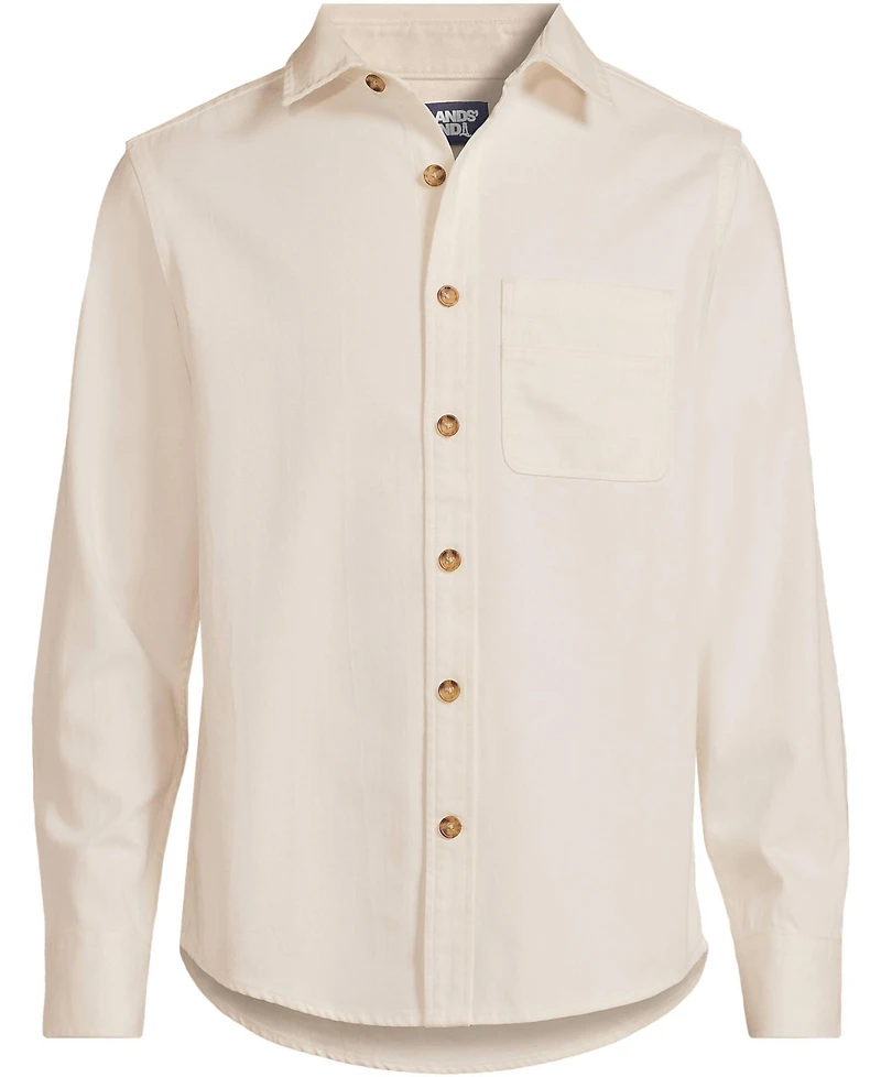 Lands' End Men's Sailcloth Overshirt