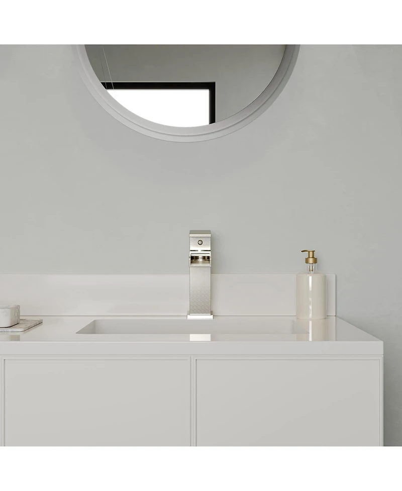 Single Hole Single-Handle Bathroom Sink Faucet With Deck Plate Pop Up Drain With Overflow in Matte Black