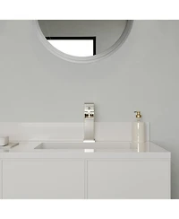 Single Hole Single-Handle Bathroom Sink Faucet With Deck Plate Pop Up Drain With Overflow in Matte Black