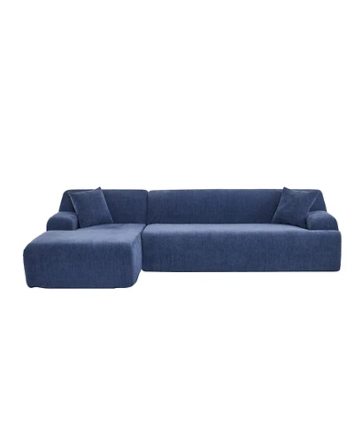 Modern Large L-Shape Modular Sectional Sofa for Living Room, Bedroom, Salon, 2 Piece Free Combination, Simplified Style