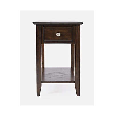 Modern Espresso Chairside End Table