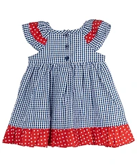 Rare Editions Baby Girls Lady Bug Seersucker Dress