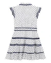 Guess Big Girl Chiffon Belted Short Sleeve Dress