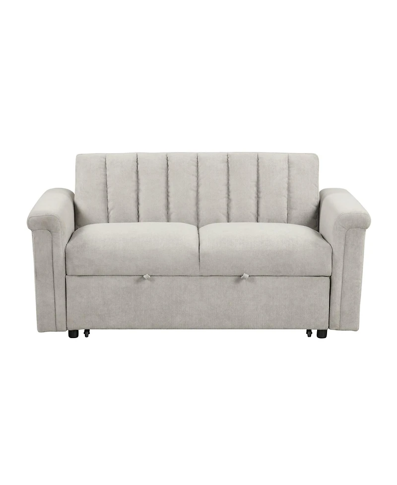 Convertible Soft Cushion Sofa Pull Bed ,for Two People to Sit On