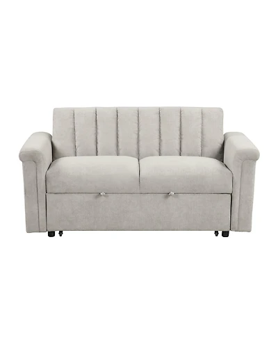 Convertible Soft Cushion Sofa Pull Bed ,for Two People to Sit On