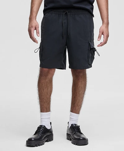 Mode of One Men's Relaxed-Fit Crinkled 7" Cargo Shorts, Exclusively at Macy's