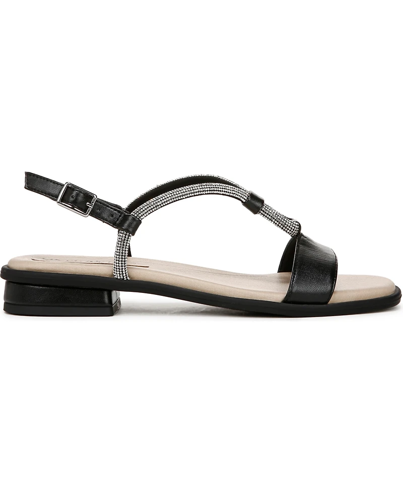 LifeStride Women's Radiant Square Open Toe Slingback Dress Sandals