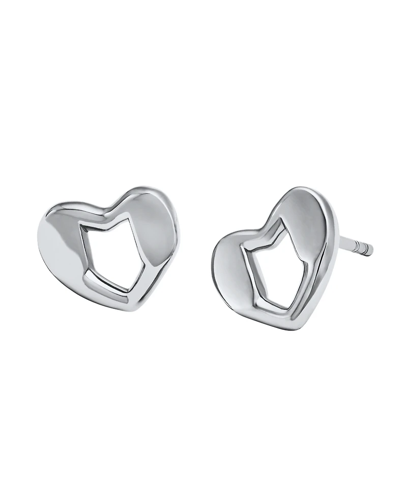 Michael Kors Precious Metal-Plated Heart Stud Earrings