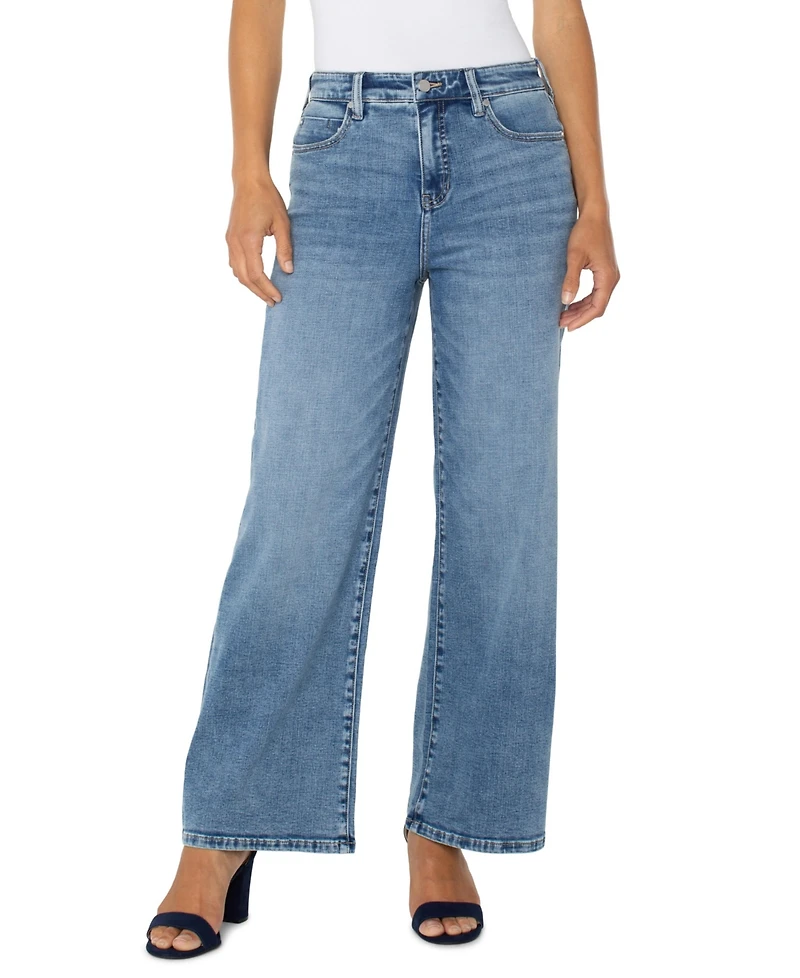 Liverpool Los Angeles Women's Stride High Rise Wide Leg Jeans