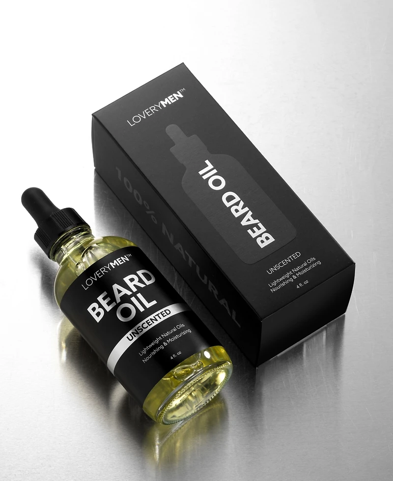 Lovery LoveryMen Nourishing Unscented Beard Oil, 4 oz.