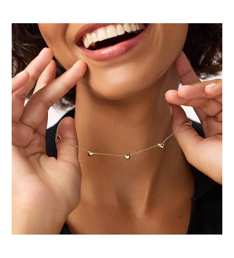 Ana Luisa Heart Necklace - Lev Mini Station Necklace