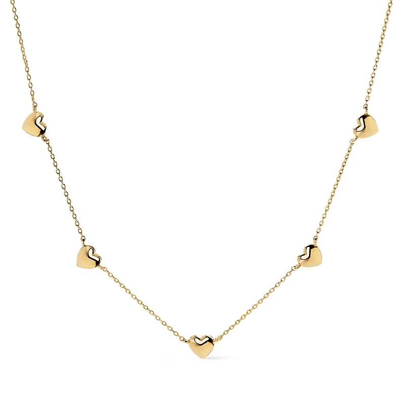 Ana Luisa Heart Necklace - Lev Mini Station Necklace