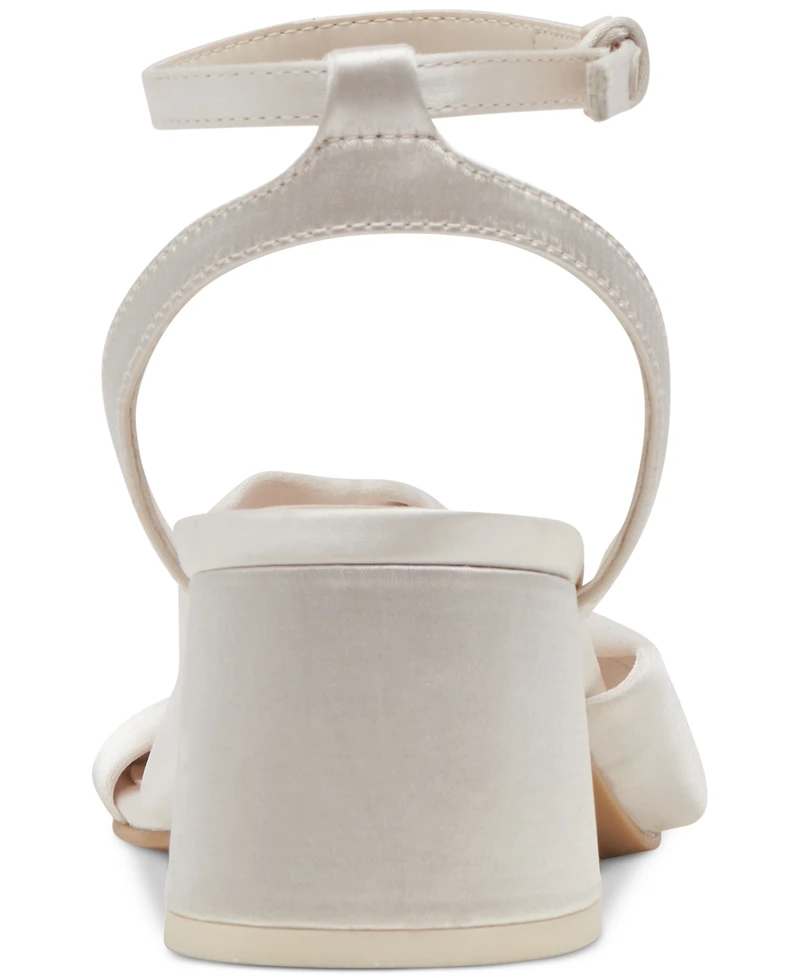Dolce Vita Women's Brenna Satin Twist Two-Piece Block-Heel Sandals