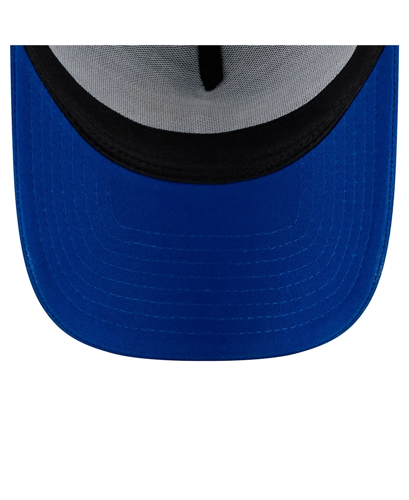 New Era Men's Royal Toronto Blue Jays 9FORTY A-Frame Trucker Adjustable Hat