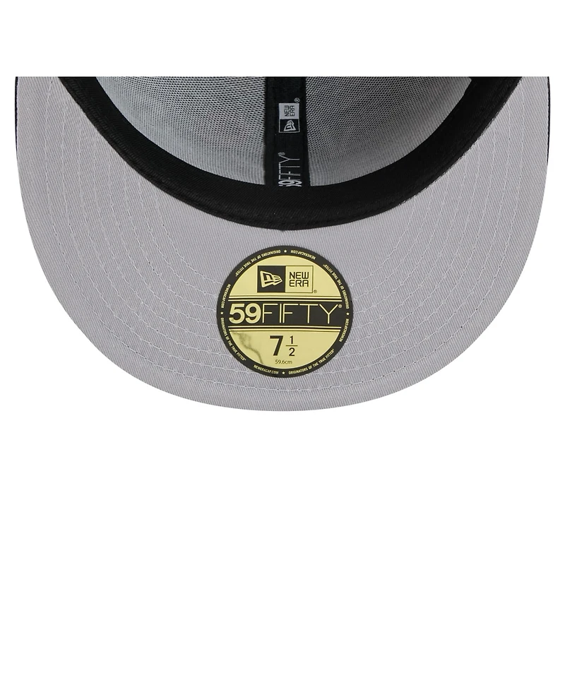 New Era Men's Navy Atlanta Braves Team Confetti 59FIFTY Fitted Hat
