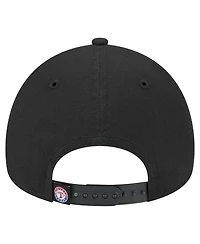 New Era Men's Black Texas Rangers 9FORTY A-Frame Adjustable Hat
