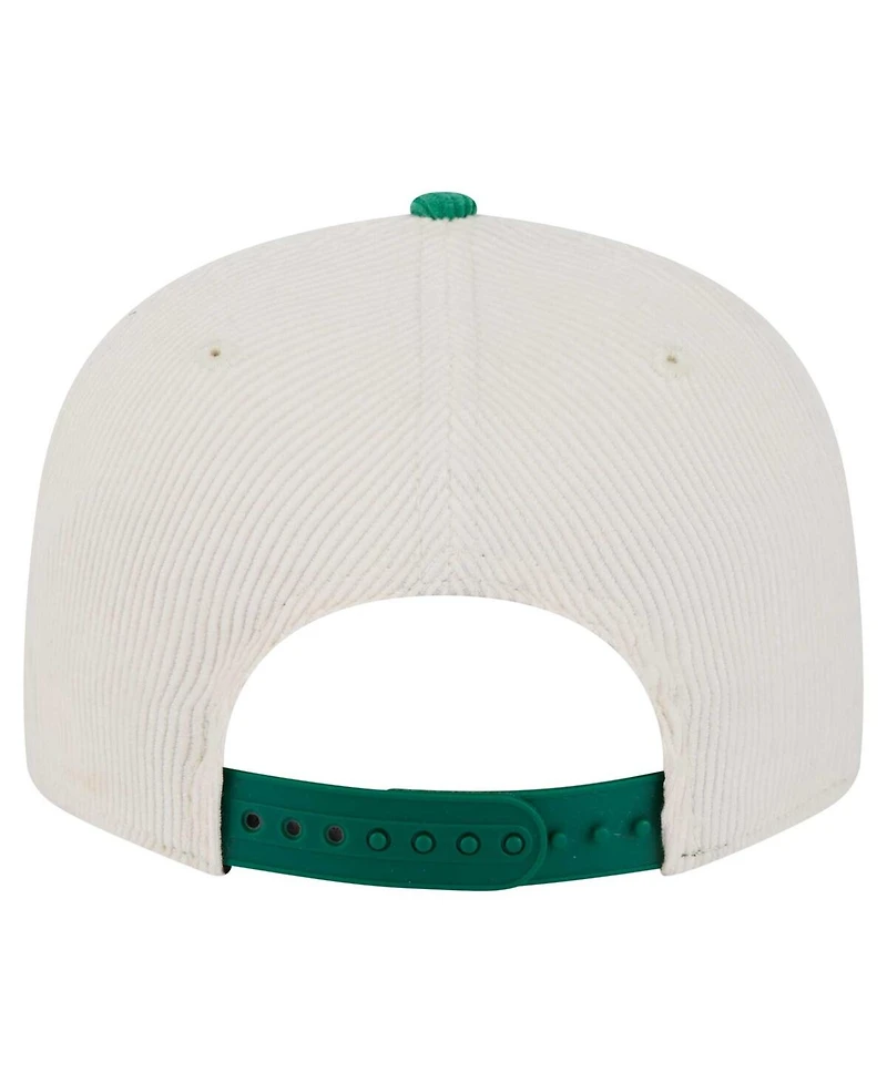New Era Men's Cream Boston Celtics Two-Tone 9FIFTY Snapback Hat