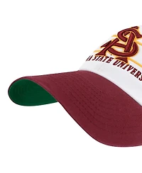 '47 Brand Men's White Arizona State Sun Devils Gridiron Clean Up Adjustable Hat