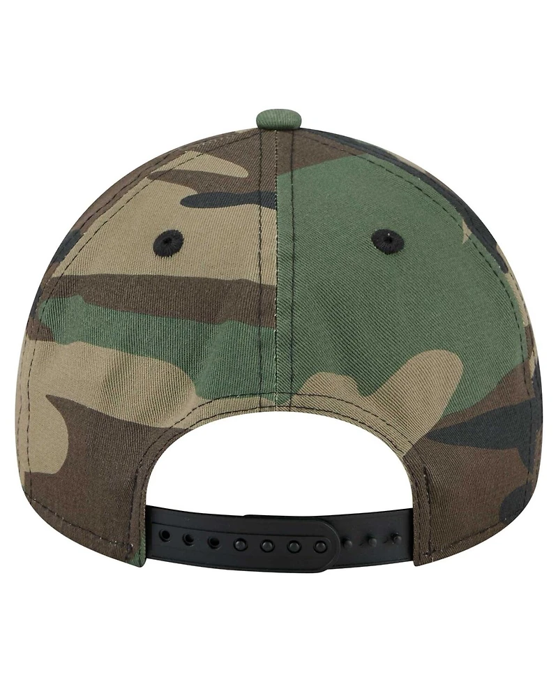 New Era Men's Camo Los Angeles Rams Mystic Camo A-Frame 9FORTY Adjustable Hat