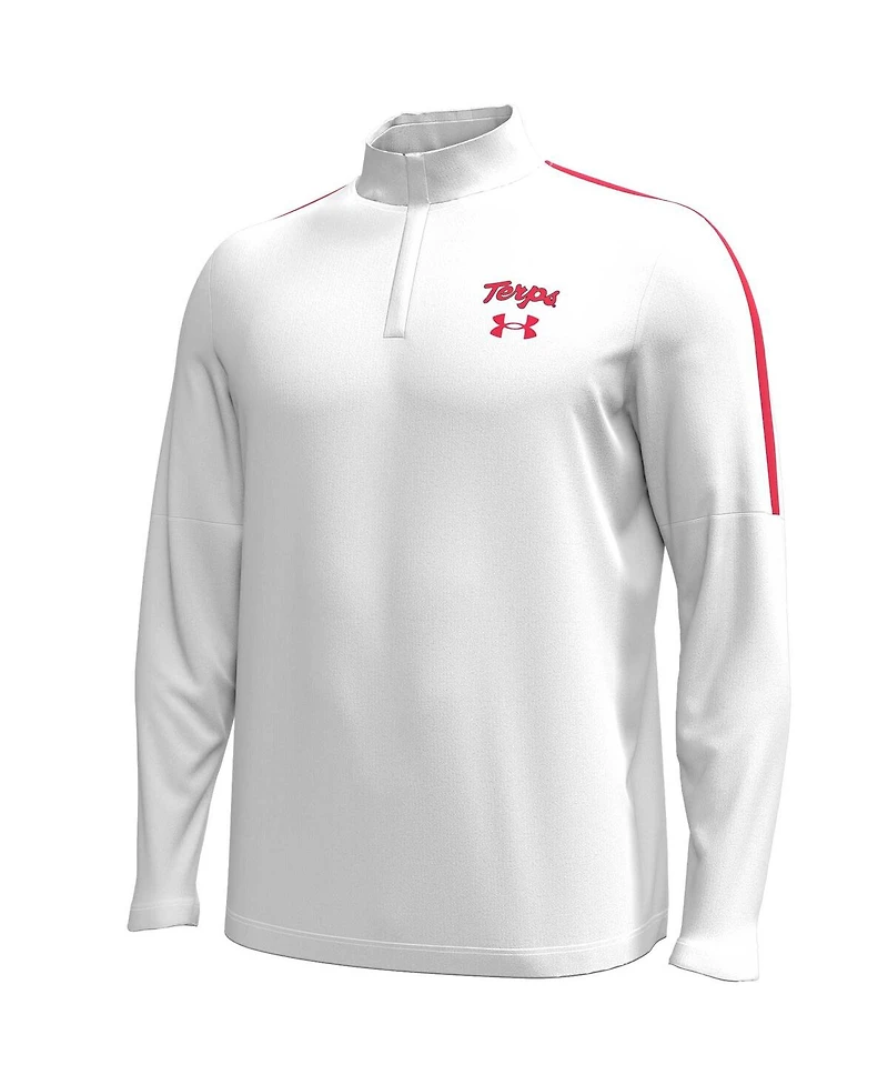 Under Armour Men's White Maryland Terrapins Playoff Performance Quarter-Zip Jacket