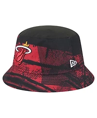 New Era Men's Black/Red Miami Heat Tip-Off Bucket Hat