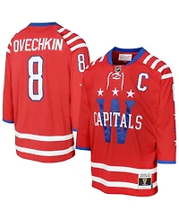 Mitchell & Ness Big Boys and Girls Alexander Ovechkin Red Washington Capitals 2015 Blue Line Player Jersey