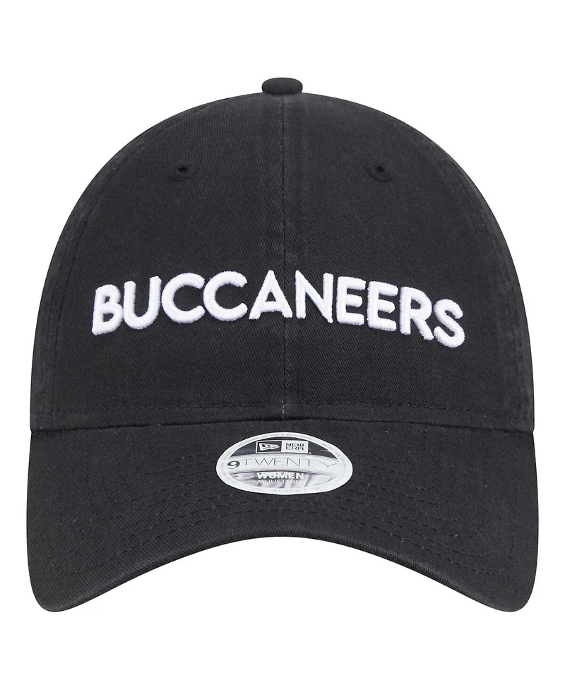New Era Women's Black Tampa Bay Buccaneers Cece 9TWENTY Adjustable Hat