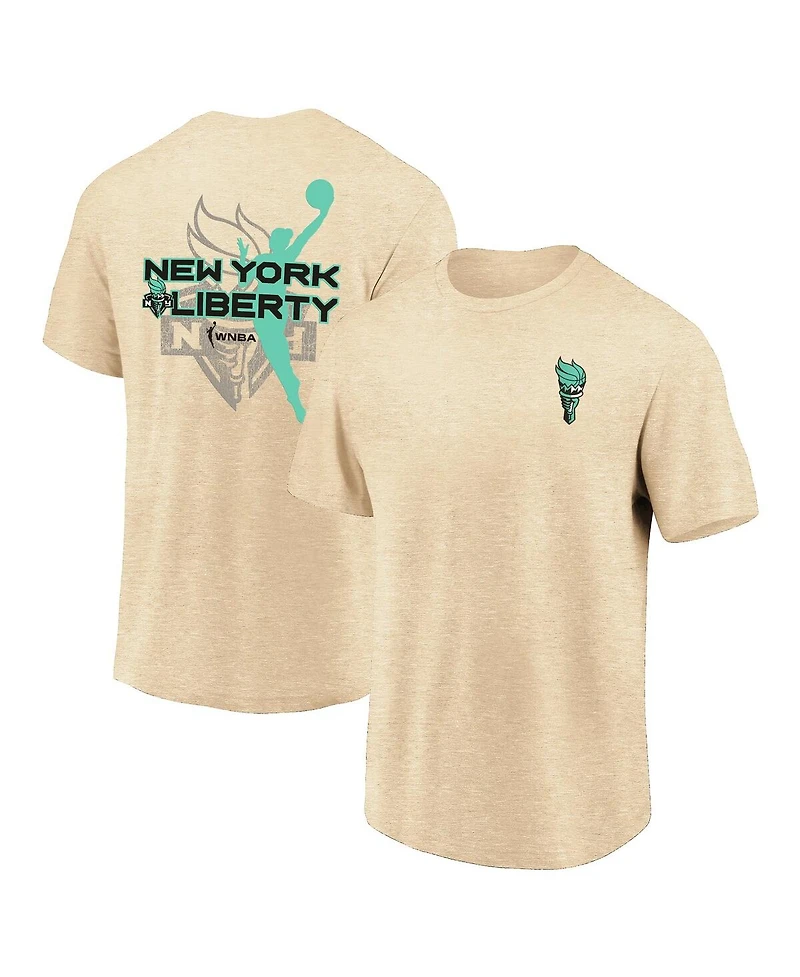Fanatics Men's and Women's Natural New York Liberty Wnba Team Elite T-Shirt