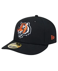 New Era Men's Black Cincinnati Bengals Omaha Low Profile 59FIFTY Fitted Hat