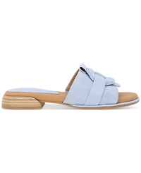 Gentle Souls Women's Hudson Mixed-Media Flat Sandals