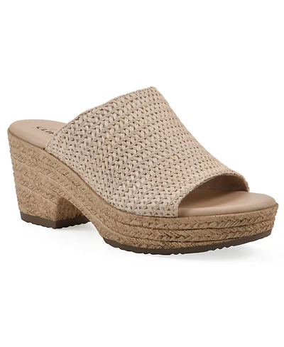 Cliffs by White Mountain Women's Biando Wedge Slip-On Sandals