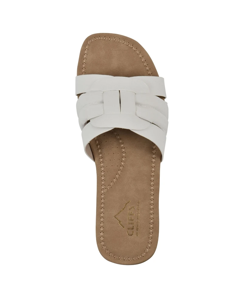 Cliffs by White Mountain Women's Fraley Slide Slip-On Sandals