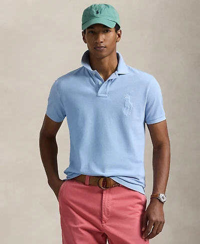 Polo Ralph Lauren Men's Custom Slim Fit Big Pony Mesh Shirt