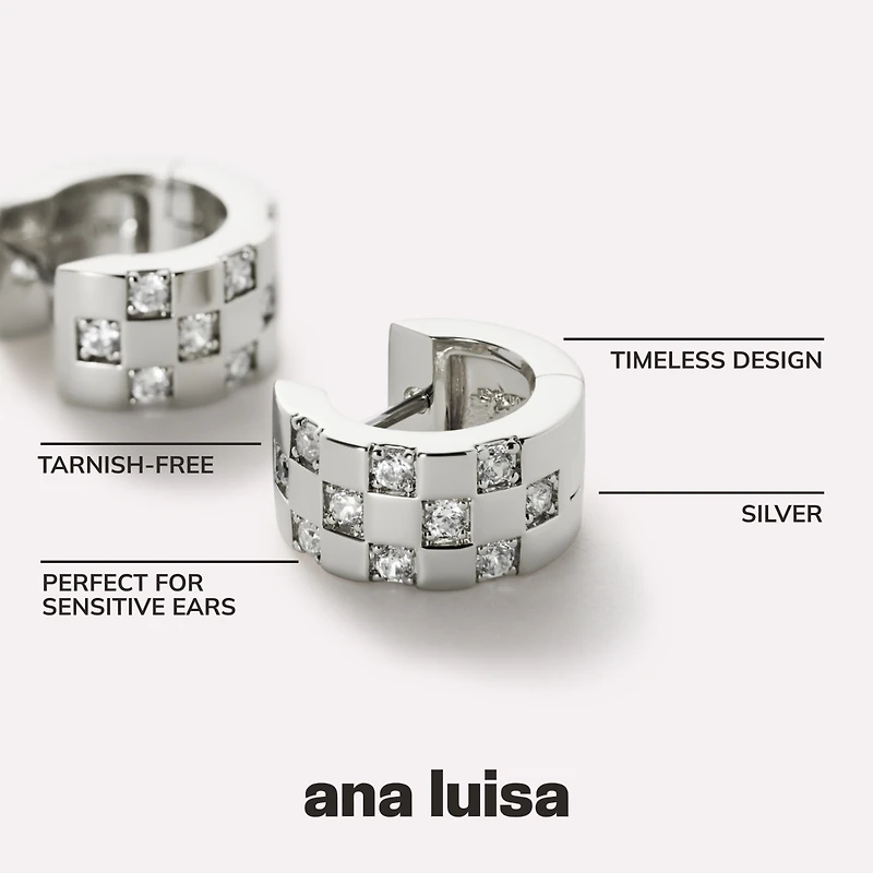 Ana Luisa Silver Hoop Earrings - Eden Silver