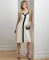 Lauren Ralph Women's Color-Blocked Georgette Sleeveless Dress