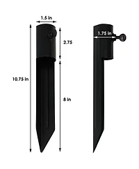 Outdoor Universal Steel Metal Ground Stake Accessory for Patio and Lawn Torches