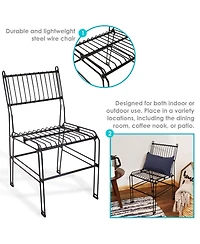 Indoor/Outdoor Furniture Steel Wire Dining Chair