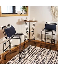 Indoor/Outdoor Furniture Steel Wire Bar-Height Dining Chair - Black