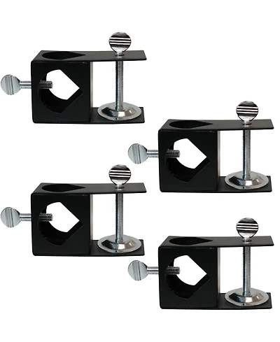 Outdoor Easy-to-Install Metal Patio Balcony Deck Railing Torch Lantern Light Clamp Set