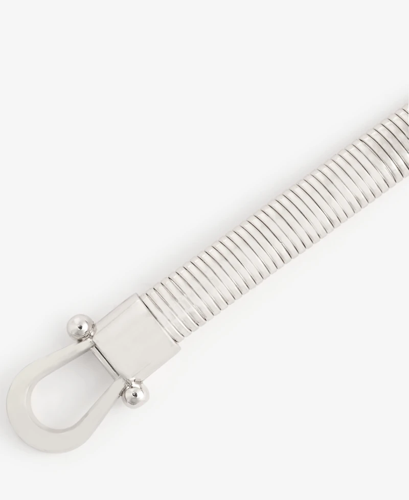 Giani Bernini Horsebit Cobra Stretch Metal Belt