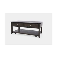 Modern Espresso Four Drawer 44" Coffee Table